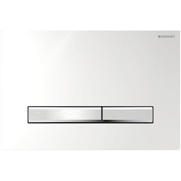 Geberit 115.788.21.2 - Pulsante di scarico Sigma50 24,6x16,4 cm cromo lucido/cromo satinato