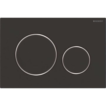 Geberit 115.882.14.1 - Pulsante di scarico Sigma20, 24,6 x 16,4 cm, finitura nero opaco
