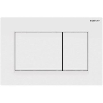 Geberit 115.883.11.1 - Pulsante di scarico Sigma30 24,6x16,4 cm bianco