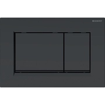 Geberit 115.883.16.1 - Pulsante di scarico Sigma30 24,6x16,4 cm nero opaco