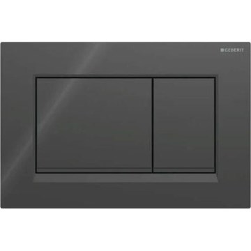 Geberit 115.883.DW.1 - Placca Sigma30 per scarico 24,6x16,4 cm nera