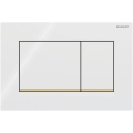 Geberit 115.883.KK.1 - Placca di comando Sigma30 24,6x16,4 cm bianca/dorata