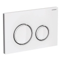Geberit 115.884.SI.1 - Placca di comando Sigma50 24,6 x 16,4 cm bianco/cromo lucido
