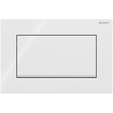 Geberit 115.893.KJ.1 - Placca di comando Sigma30 24,6 x 16,4 cm bianco/cromo lucido
