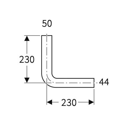 Geberit 118.003.11.1 - Gomito di scarico 90° bianco alpino