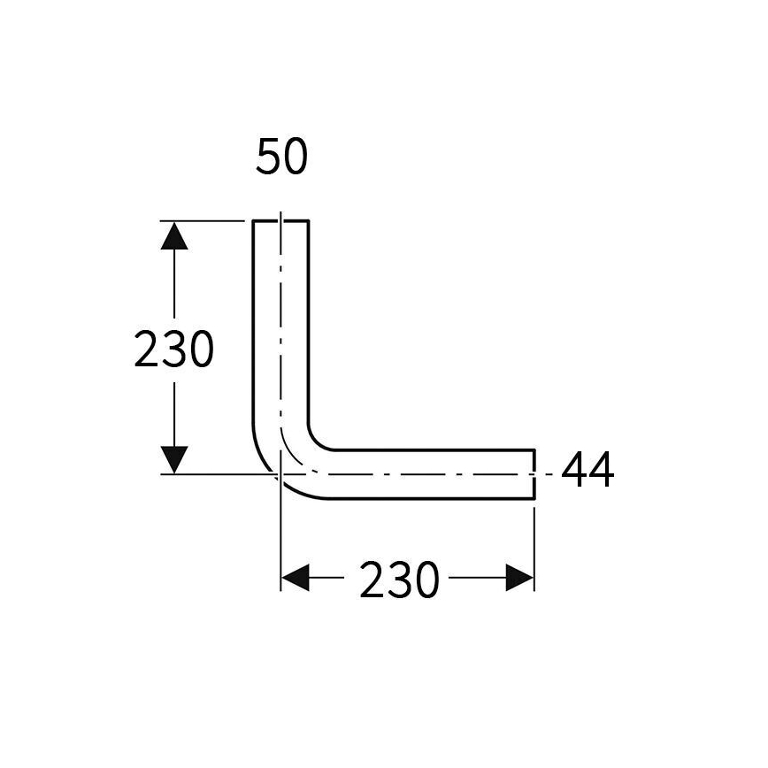 Geberit 118.003.11.1 - Gomito di scarico 90° bianco alpino