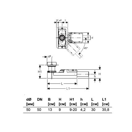 Geberit 154.150.00.1 - Kit per l'installazione grezza per canali doccia CleanLine 90-220 mm