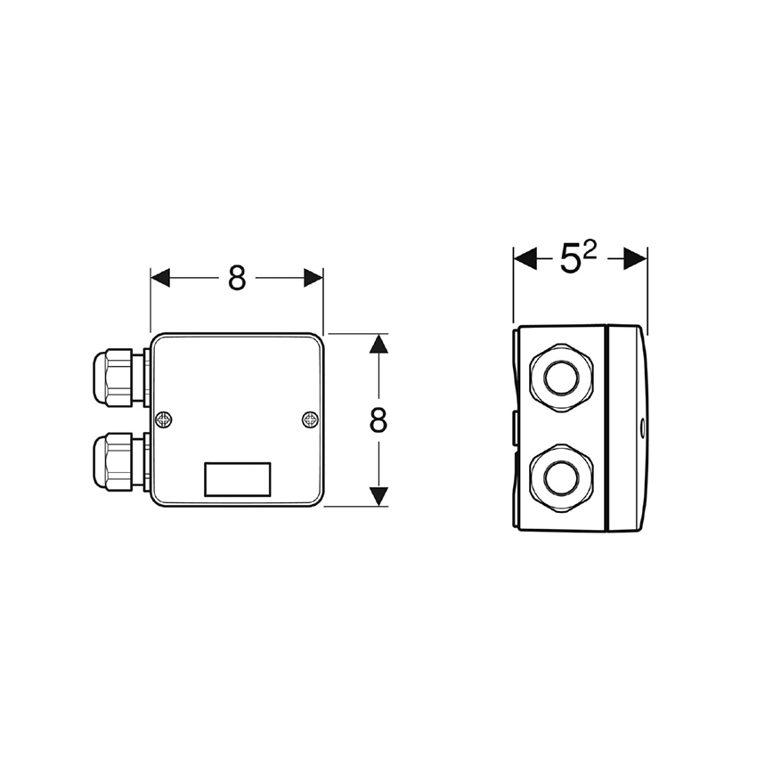 Geberit 244.120.00.1 - Scatola di derivazione combinata