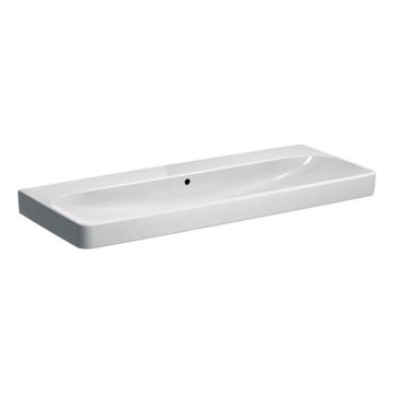 Geberit 500.225.01.1 - Lavabo doppio sospeso Smyle Square 120x48 cm ceramica/bianco