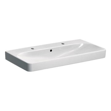 Geberit 500.252.01.1 - Lavabo doppio sospeso Smyle Square 90x48 cm ceramica/bianco