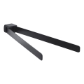 Gedy - Appendiabiti da parete girevole per asciugamani PIRENEI 36 cm nero opaco