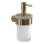 Gedy - Dispenser da parete per sapone liquido PIRENEI 110 ml vetro satinato/oro opaco