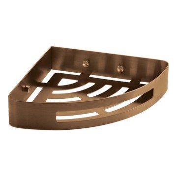 Gedy - Mensola angolare per doccia PIRENEI, finitura bronzo