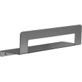Gedy - Mensola con porta-asciugamani CLEO 30 cm grigio metallizzato