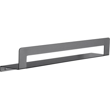 Gedy - Mensola con porta asciugamani CLEO 50 cm grigio metallico
