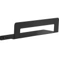 Gedy - Mensola con portasciugamani CLEO 30 cm nero opaco