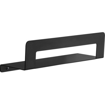 Gedy - Mensola con portasciugamani CLEO 30 cm nero opaco