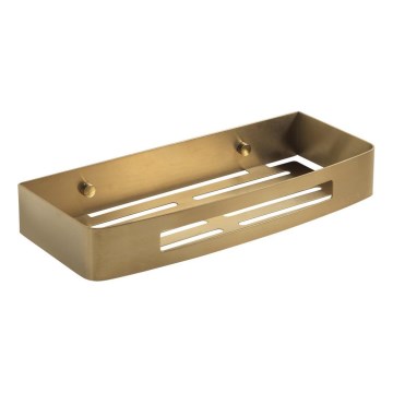 Gedy - Mensola da parete per doccia SMART 30x12,8 cm oro opaco