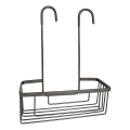 Gedy - Mensola sospesa per doccia SMART 37,5 x 30 cm, grigio metallico