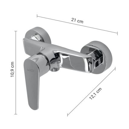 Gedy - Miscelatore doccia COMO, cromo lucido