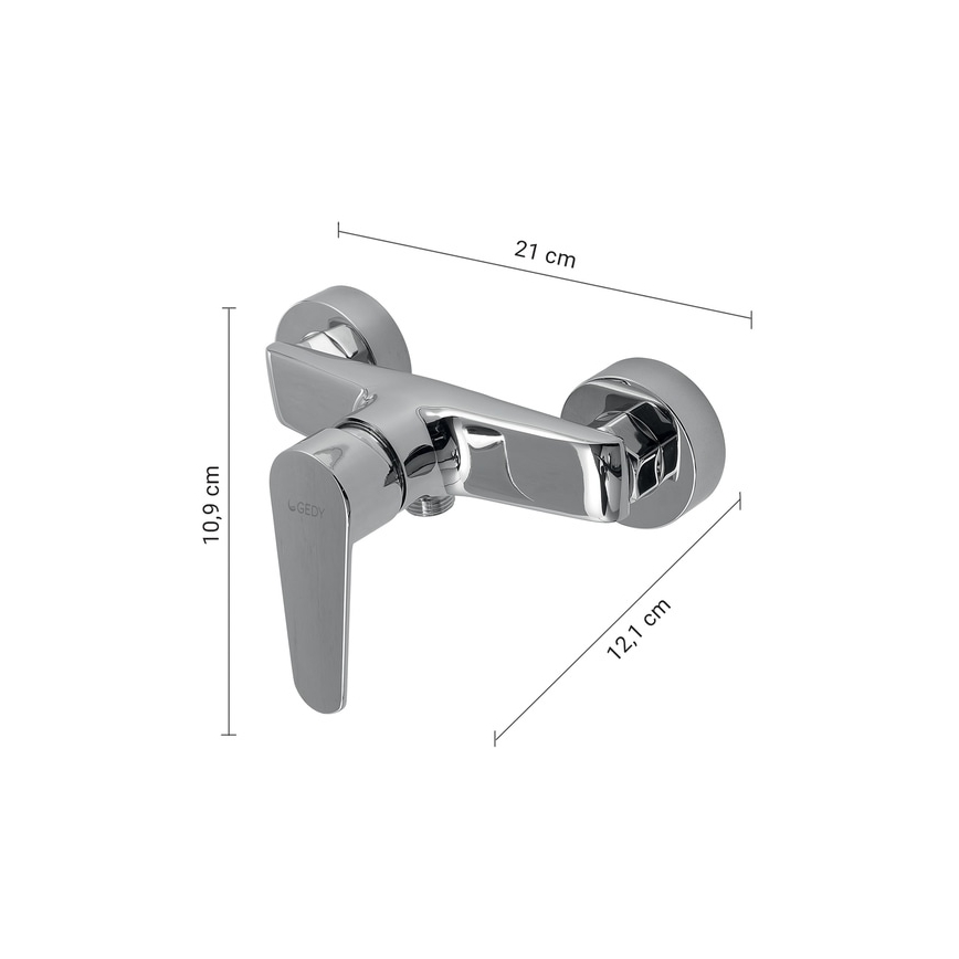 Gedy - Miscelatore doccia COMO, cromo lucido