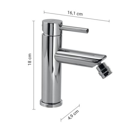 Gedy - Miscelatore per bidet COMO 18 cm, cromo lucido