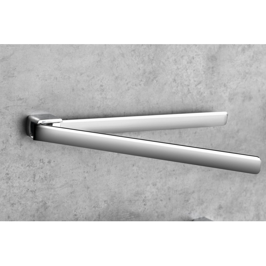 Gedy - Muro rotante asciugamano supporto PIRENEI 36 cm cromo lucido