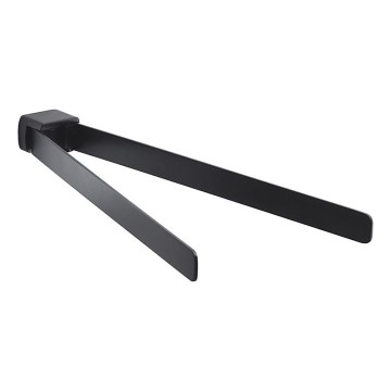 Gedy - Muro rotante asciugamano supporto PIRENEI 36 cm opaco nero