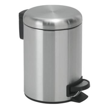 Gedy - Pattumiera POTTY 3 L con chiusura rallentata in acciaio inox
