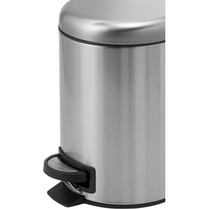 Gedy - Pattumiera POTTY 3 L con chiusura rallentata in acciaio inox