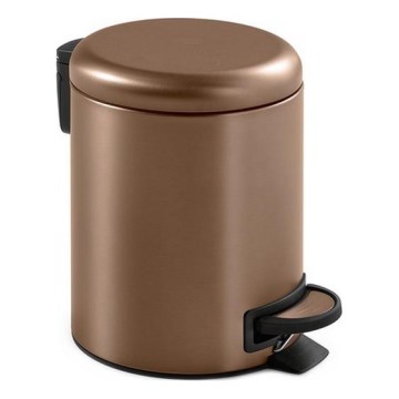 Gedy - Pattumiera POTTY 5 l con chiusura ammortizzata, bronzo