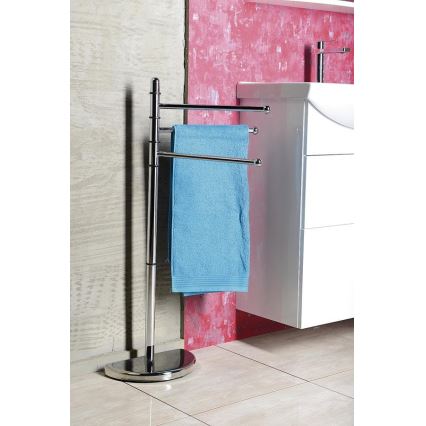 Gedy - Piedistallo con gancio per asciugamani HIBISCUS 90,5 cm cromo lucido