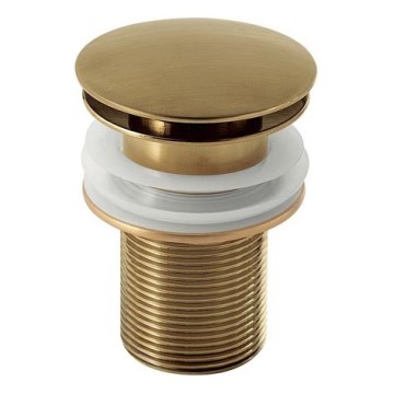 Gedy - Piletta per lavabo CLICK-CLACK diam. 6,6 cm, finitura oro