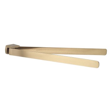 Gedy - Porta asciugamani a parete PIRENEI 35,9 cm oro opaco