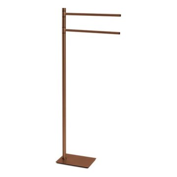 Gedy - Porta asciugamani da terra con appendiabiti TRILLY 83,5 cm bronzo