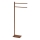 Gedy - Porta asciugamani da terra con appendiabiti TRILLY 83,5 cm bronzo