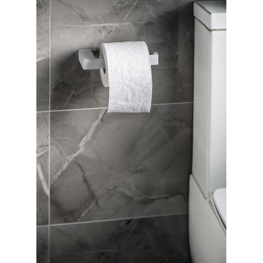 Gedy - Porta carta igienica PIRENEI bianco opaco