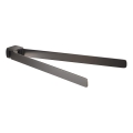 Gedy - Portasciugamani da parete PIRENEI 35,9 cm grigio metallizzato