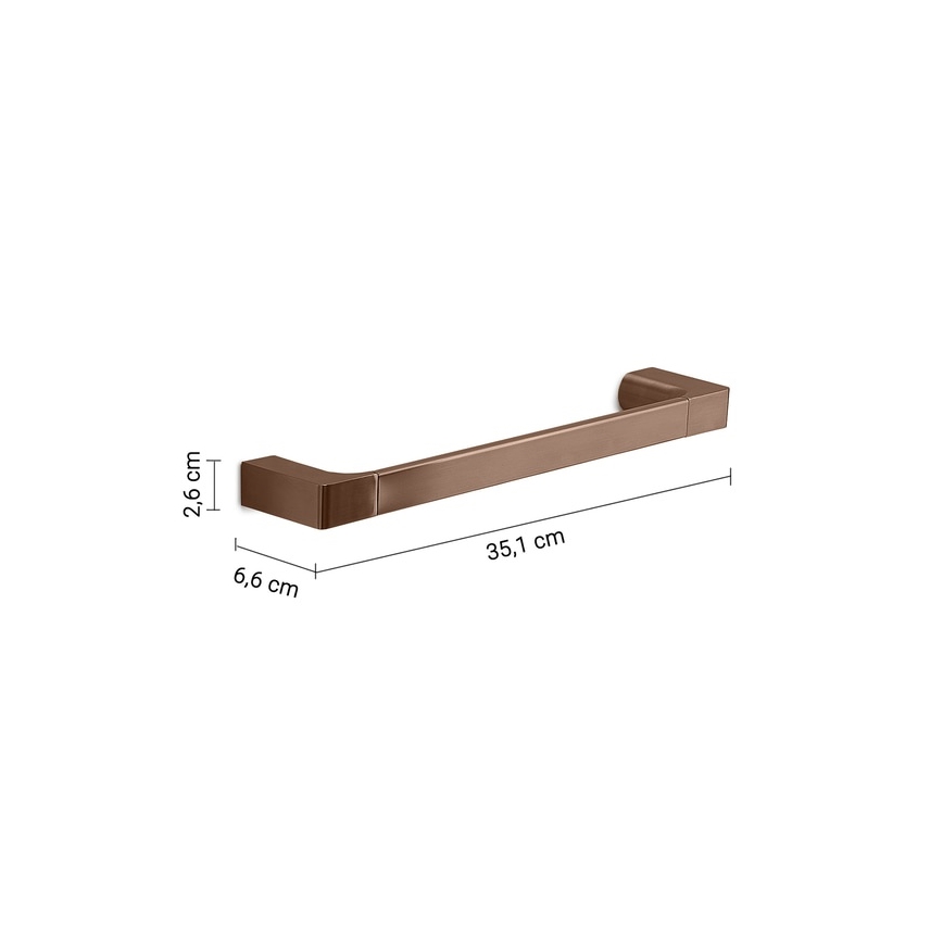 Gedy - Portasciugamani da parete PIRENEI 35 cm bronzo