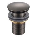 Gedy - Scarico per lavabo CLICK-CLACK Ø 6,6 cm grigio metallico