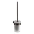 Gedy - Scopino WC a parete PIRENEI vetro satinato/grigio metallico