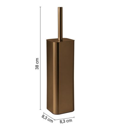 Gedy - Scopino WC da terra JACK bronzato