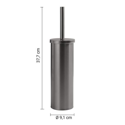Gedy - Scopino WC da terra SCOPINO grigio metallico