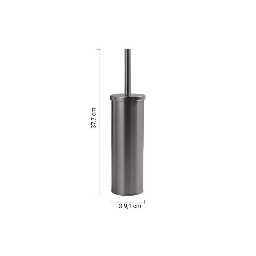 Gedy - Scopino WC da terra SCOPINO grigio metallico