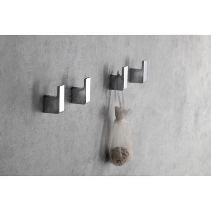 Gedy - SET 2x Gancio a muro PIRENEI cromo lucido