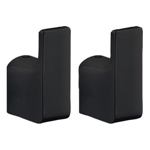 Gedy - SET 2x Gancio a muro PIRENEI opaco nero