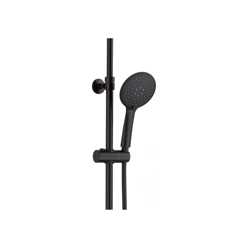 Gedy - Set doccia con miscelatore STAR PLUS nero opaco