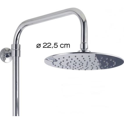 Gedy - Set doccia STAR PLUS con miscelatore, finitura cromo lucido