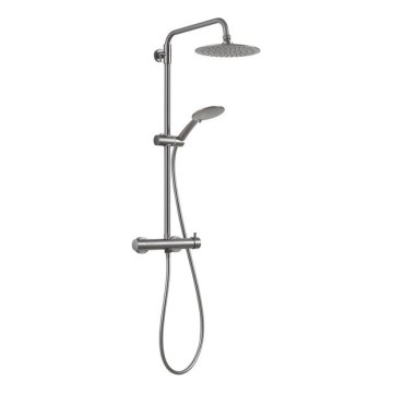 Gedy - Set doccia STAR PLUS con miscelatore, grigio metallico