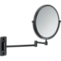 Gedy - Specchio cosmetico da parete GAIA nero opaco